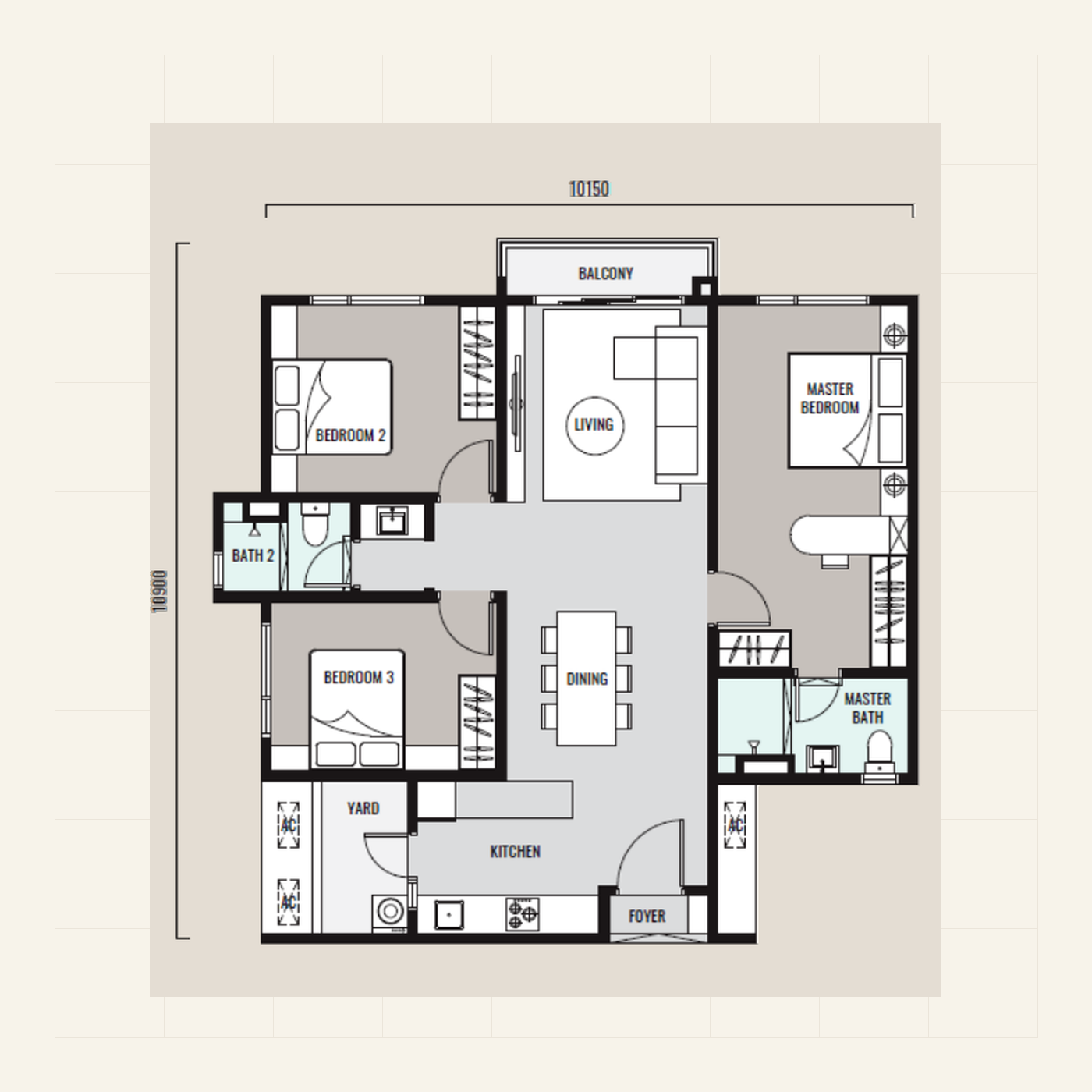 Type C layout plan